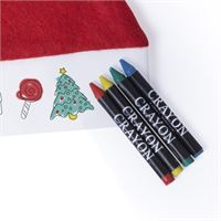 CAPPELLO BABBO NATALE DA COLORARE